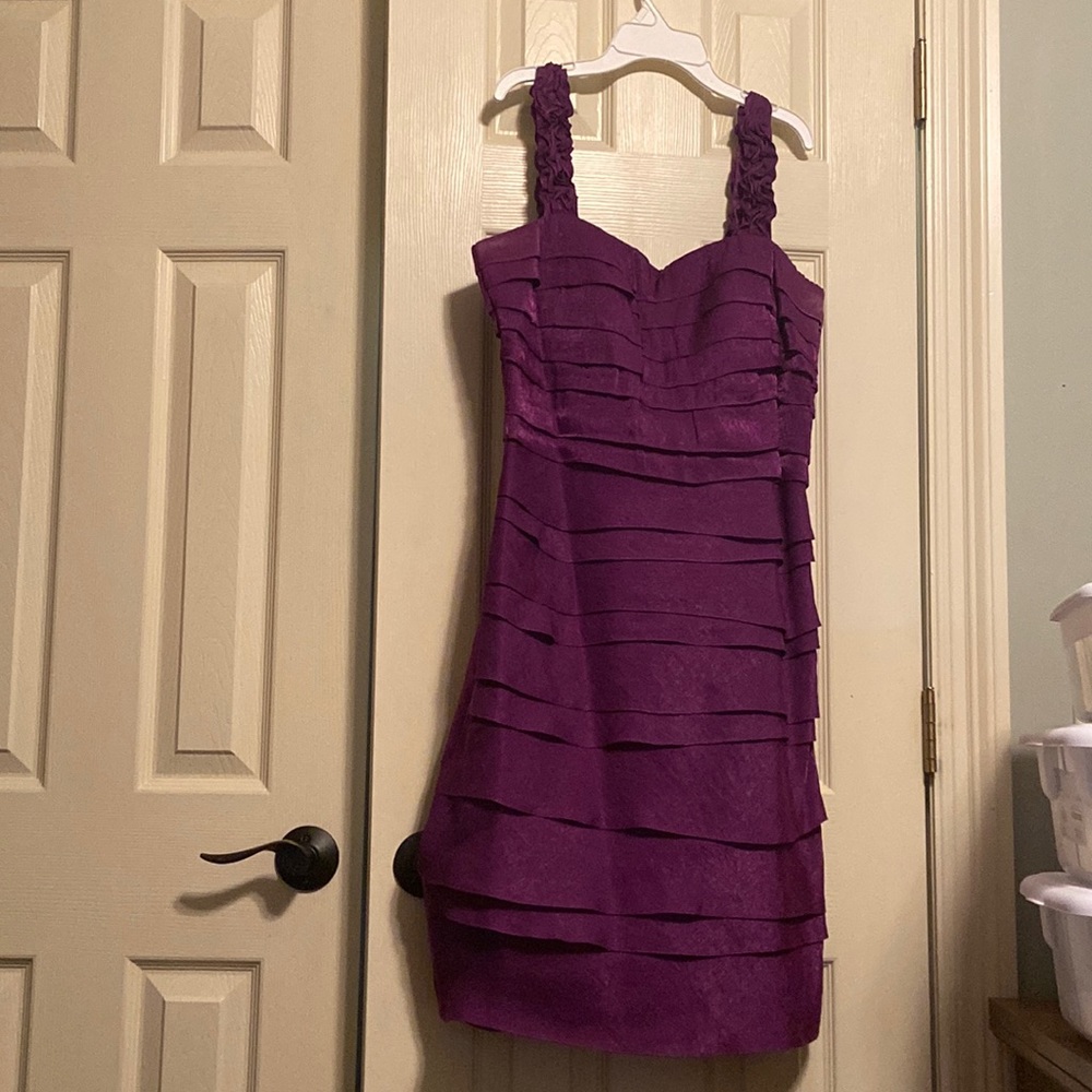 Ruffle Purple Dress